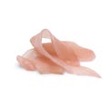 Pink pickled sushi ginger slices