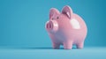 The Pink Piggy Bank.AI generated image Royalty Free Stock Photo