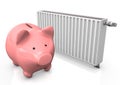 Piggybank Radiator Royalty Free Stock Photo