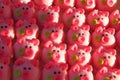 Pink pigs as marzipan deserts