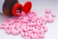 Pink pills Royalty Free Stock Photo