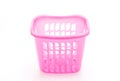 pink plastic basket Royalty Free Stock Photo