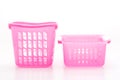 pink plastic basket Royalty Free Stock Photo