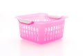 pink plastic basket Royalty Free Stock Photo