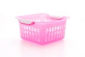 pink plastic basket Royalty Free Stock Photo