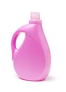 Pink plastic bleach bottle