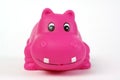 Pink plastic hippopotamus