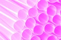 Pink Plastic tube