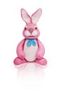 Pink plasticine rabbit