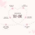 Pink Playful Step By Step To Self-Love Instagram Post