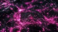 Pink Plexus Abstract Background - Data Connection Network Royalty Free Stock Photo