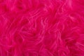 Pink plush fabric