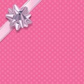 Pink Polka Dot Present Background Royalty Free Stock Photo