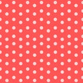 Pink polka dots pattern background, illustration