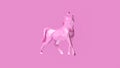 Pink Polygon Horse