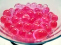 Pink polymer beads