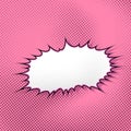 Pink pop-art style abstract explosion cloud Royalty Free Stock Photo
