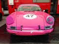 A Pink Porsche period 911 ST racer smashed headlight