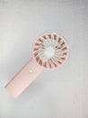 pink portable fan