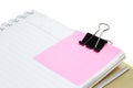 Pink postit Royalty Free Stock Photo