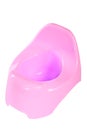 Pink potty for baby Royalty Free Stock Photo
