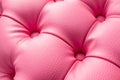 Classic pink pouf, furniture with decoration buttons in the home Royalty Free Stock Photo