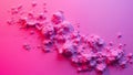 Pink powder on pink background Royalty Free Stock Photo