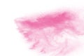 Pink powder explosion. Pink dust splash. Royalty Free Stock Photo