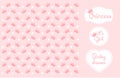 Pink princess Crown Background Vector Illustration. Royalty Free Stock Photo