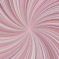 Pink psychedelic striped spiral vortex background from swirling rays Royalty Free Stock Photo