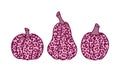 Pink Pumpkin with Leopard Spots Print Set