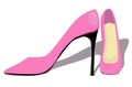 Pink pumps Royalty Free Stock Photo