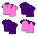 Pink and puple t-shirts