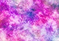 Pink and purple abstract nebula, with lightning lines and shapes.