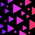 Pink, purple, and black triangles background