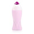 Pink purple bottle shower gel Royalty Free Stock Photo