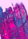 Pink and purple chaos mixed paint abstract scene. Minimal creamy texture, make-up creative wallpaper concept Royalty Free Stock Photo