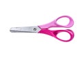 Pink and purple children scissors with plastic handles and blade Royalty Free Stock Photo