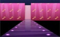 Pink purple glossy fashion week runway catwalk background