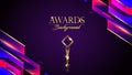 Pink Purple Golden Royal Awards Graphics Backgrond. Modern Abstract Background.