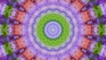 Pink purple kaleidoscopic background, good vibes mandala Royalty Free Stock Photo