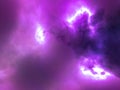 Nebula space stars sky CG illustration background Royalty Free Stock Photo