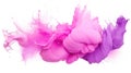 a pink and purple paint splashing Royalty Free Stock Photo