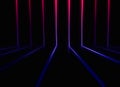 Pink and purple retro arcade neon lines illustration background