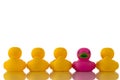 Pink, Purple Rubber Duck With Yellow Ducks