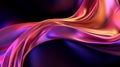 Pink and purple silk on dark background, luxury fabric texture pattern, generative AI Royalty Free Stock Photo