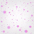 Pink and purple snowfall background