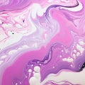 Pink and Purple Swirled Paint Texture Background, Colorful Swirl Pattern, Flowing Paint Banner
