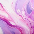 Pink and Purple Swirled Paint Texture Background, Colorful Swirl Pattern, Flowing Paint Banner