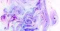 Pink purple violet blue liquid watercolor paint strains in milk background texture. For natural bio organic fruit berry summer